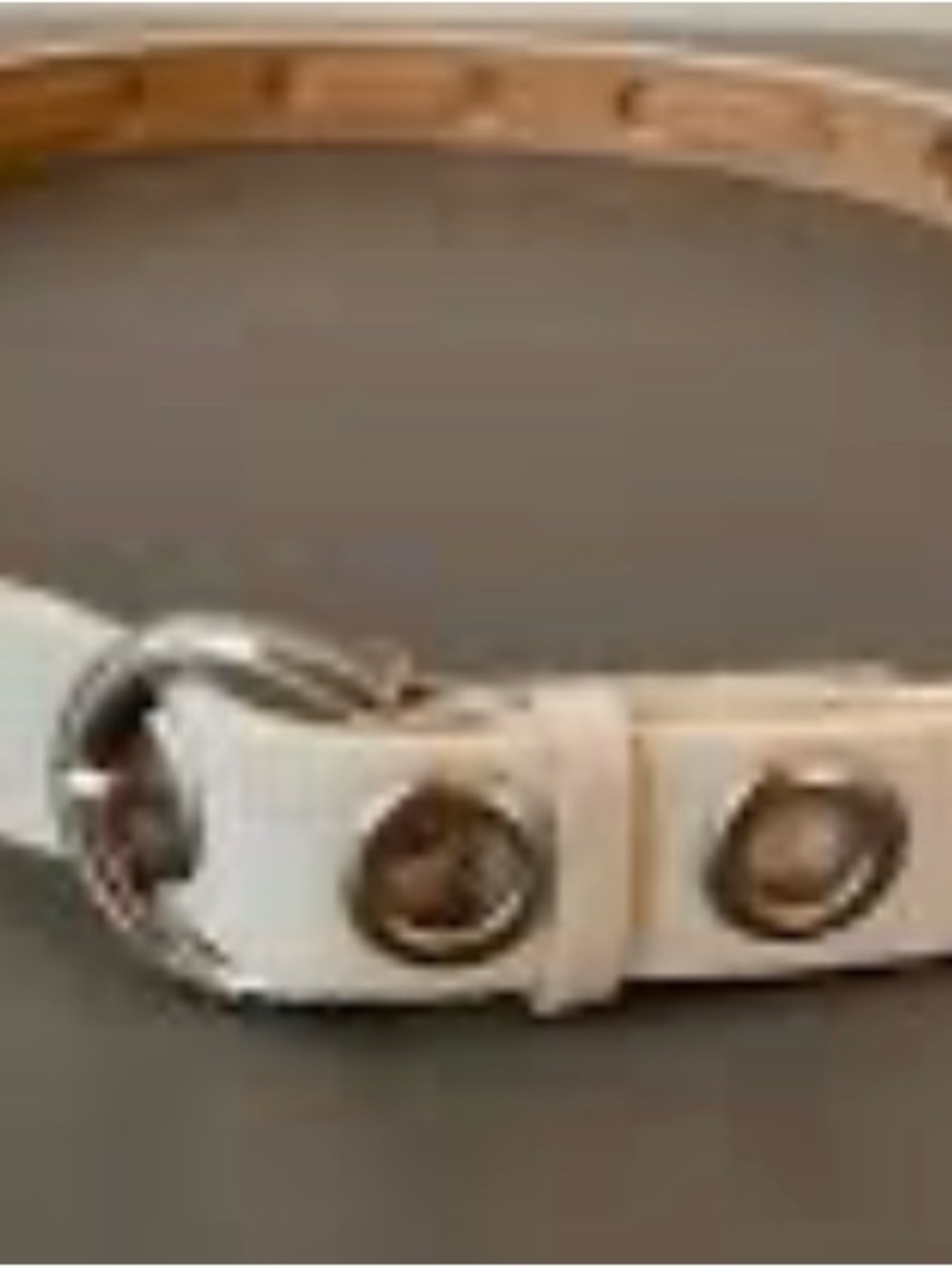 Michael Kors Leather Belt with Silver Grommets Hardware size Large - Picture 2 of 10